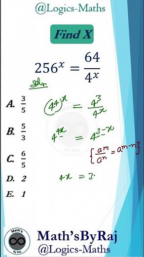 A Very Nice Olympiad Tricky Exponential math Problem #shortsfeed #shorts #maths