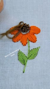 Flower stitching 🪡🪡🪡 #StarsEverywhere #reelschallenge #stitchbraids | Moni's Embroidery Ideas