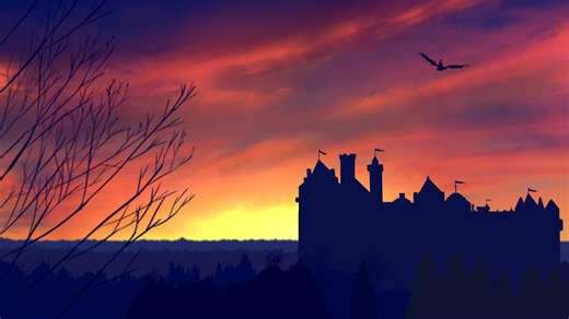 【绘画过程】For Merlin！（乱七八糟的云怎么画？今天带绘画思路）