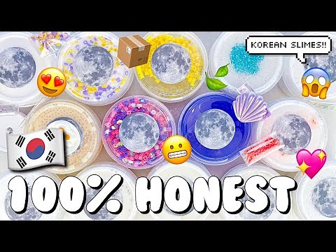 HUGE KOREAN MYSTERY SLIME PACKAGE REVIEW! MoonMoonSlimes