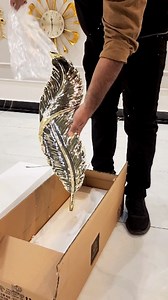 Interior Xpression on Instagram: "Polystone Feathers Wall Artifacts with LED - a symphony of elegance in electroplated golden brilliance! Embossed Feather Details with LED Illumination: The embossed feather details add a natural and intricate element to the artifacts. The warm LED illumination casts a captivating glow, creating a mesmerizing ambiance. Electroplated Golden Hue: The electroplated golden color adds a luxurious touch that complements a variety of interior styles. It's a versatile ad