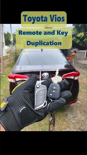 Toyota Vios Remote and Key Duplication (with trunk function)