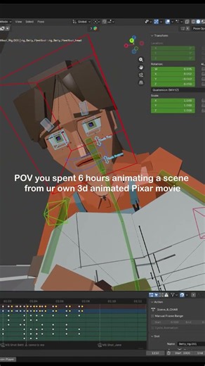 3D Animating Scene in Blender!! #animation #3d #blender