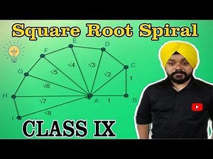 How to make | Square Root Spiral | Class 9