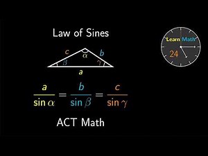 ACT Math - Geometry 📐 - Law of Sines