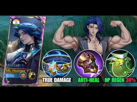 NEW HERO MARCEL MOST BROKEN BUILD 2026 (enemy was shocked by my marcel build)