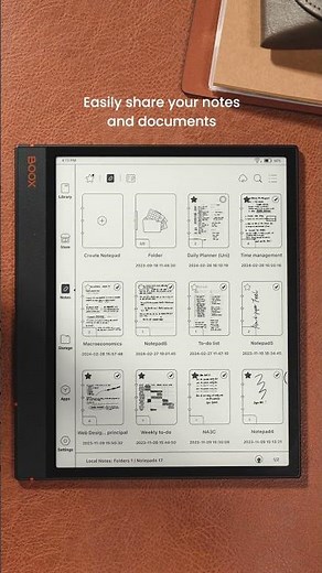 Keep all your notes accessible and organized in one digital notebook. #NoteAir3 #BOOX #ePaper