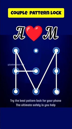 A+M ❤️ lover pattern lock 😍 #viral #pattern