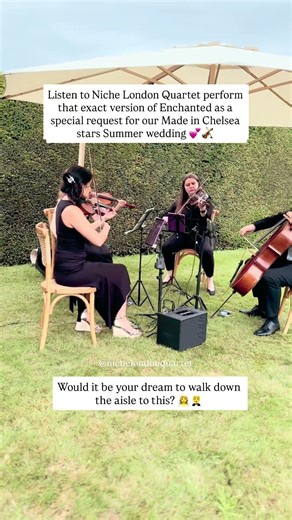 ‘Enchanted’ Bridgerton cover at English wedding - romantic string quartet #taylorswift #bridgerton