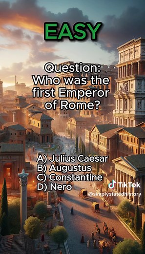 Can You Pass This Roman History Quiz?! #fyp #history #rome #quiz #romanempire #roman