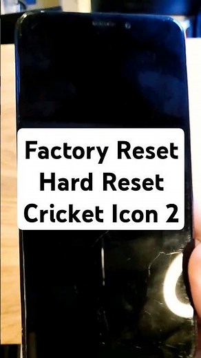 How to Factory Reset Hard Reset Cricket Icon 2 #factoryreset #Cricket #shorts
