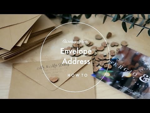 DIY WEDDING calligraphy on envelope using a printer HACK