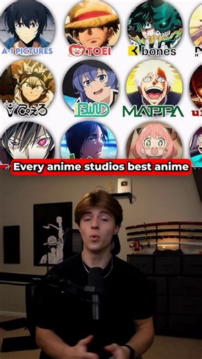 Shimo on Instagram: "Every anime studios best anime"