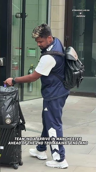 Team India arrive at Manchester for the 2nd T20I! | #ENGvIND
