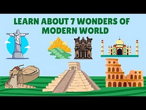 🤯 😱 Seven Wonders (7 Wonders) of the World 🌎 🗺 🗿 🗽 🗼 🏰 🏯 | AMAZING FACTS !! Kids Fun Learning