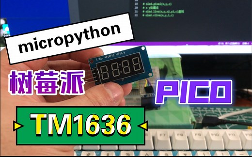 TM1637四位数码管-树莓派pico使用micropython编程（十）