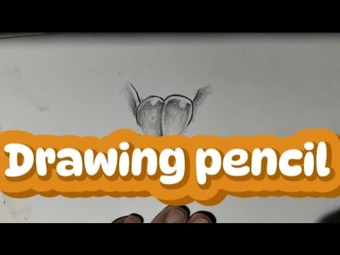 Figure drawing./ Pencil drawings techniques female./ Drawing process