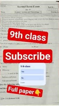 second term exam 9th class 🤯😱