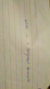 What is a language structure?... | Filo