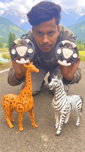 New Remote Control Zebra vs Giraffe Tasting and Unboxing 😱😱