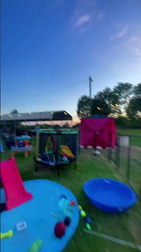 outdoor string light poles that make it easy to hang patio lights without trees or drilling, perfect