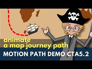 How to Animate a Map Journey Route Line - Motion Path Animation Cartoon Animator 5.2 #reallusion