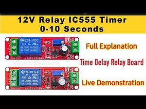 12V Time Delay Timer Using NE555 IC | Adjustable Delay Timer Circuit Explained #timer
