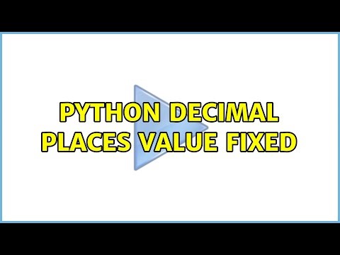 Python decimal places value fixed