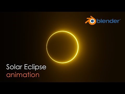 Solar Eclipse Animation in Blender | Blender animation
