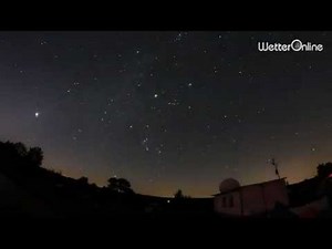 Drehung des Sternenhimmels - Zeitraffer zeigt die Bewegung