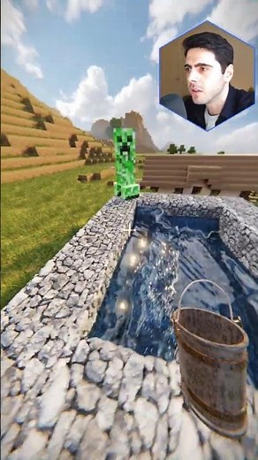 Creeper Explosion Vs Realistic Water In Minecraft RTX #minecraft