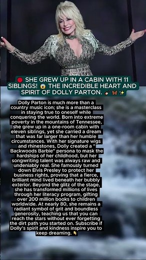 🔴 She had nothing but a guitar and a dream... 😭 The legendary heart of Dolly Parton.