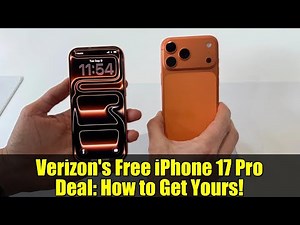 Verizon's Free iPhone 17 Pro Deal: How to Get Yours!