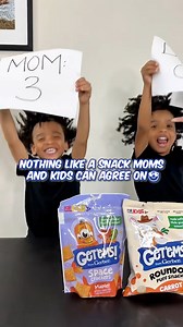 Snack battle COMPLETE!😎#ad New Get'ems! from Gerber snacks are made with real fruits, veggies, or whole grains and the twins are BIG FANS😋🤩 Grab them in the baby aisle near other kids snacks & try today!! Get'ems! Gerber | Bennie Martin