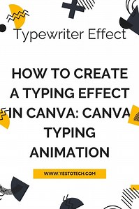 How To Create A Typing Effect In Canva | Canva Video Animation Tutorial