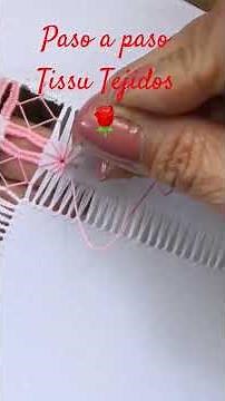How to unravel a napkin #unraveling #embroidery #embroidery @tissutejidos