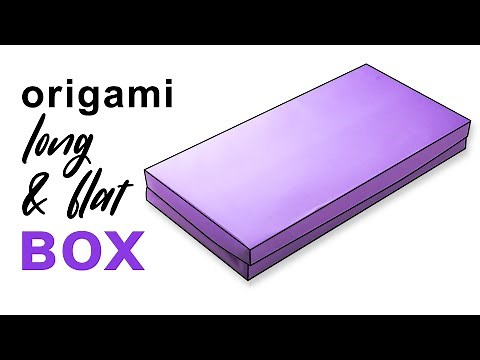 Origami Long Flat Box Instructions - Paper Kawaii
