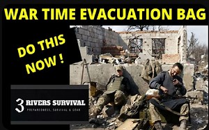 3RiversSurvival 战争时期紧急逃生BOB背包配置 末日生存求生背包