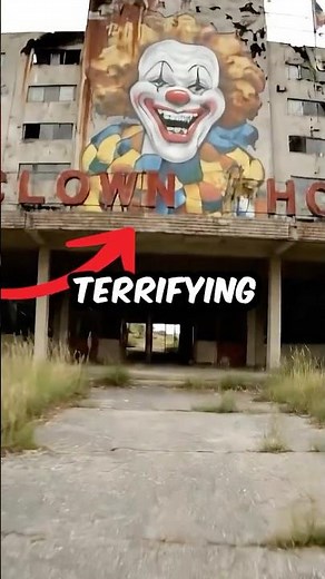 He found something TERRIFYING inside... 🤡 #scary #abandoned