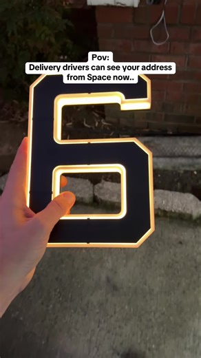 Solar Address Numbers for Nighttime Visibility