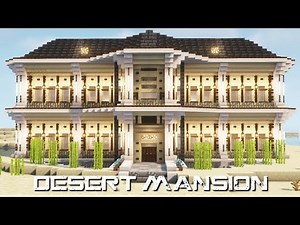 Building a Desert Mansion in Minecraft | (COMPLETE)