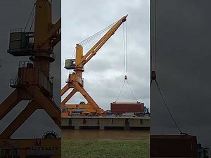 Port Crane Loading Cargo.
