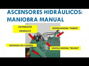 ASCENSOR HIDRAULICO: MANIOBRA MANUAL.