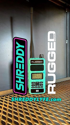 🔥The @shreddy.lyfe R1 handheld radio is here and available at Shreddylyfe’s website under collab! Grab this exclusive radio color made for @blakewilkey357 and Shreddy Lyfe, limited supplies! | Rugged Radios
