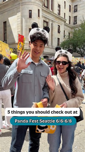 Panda Fest Seattle on Instagram: "Seattle! 🐼🎉 Here are 5️⃣ reasons you can’t miss Panda Fest this weekend: 1️⃣ Exclusive panda-themed merch 🛍️ (including VIP bags, limited Seattle pins & headbands!) 2️⃣ giant 15-foot inflatable pandas 🐼🐼🐼 perfect for your photo ops! 3️⃣ Surprise panda mascot appearances 🐾 Say hi & snap a selfie! 4️⃣ Live cultural performances straight from Asia 🎤🕺 5️⃣ 70 Asian food vendors 🍜 from China, Thailand, Japan, Korea, the Philippines & more! 🎟️ Tix are almost