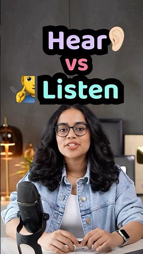 👂 Hear vs Listen: Finally Understand the Difference! Commonly Confused English Words | Ananya