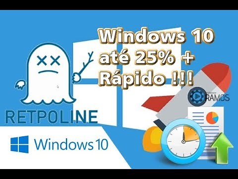 🚀 Your Windows 10 up to 25% faster !!! Enable the Retpoline fix on the W10 v1809