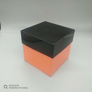 [Hot Item] Orange Plastic Storage Box Plastic Folding Box with Black Cover