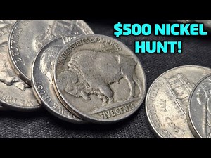 RARE S OVER D NICKEL FOUND! ($500 NICKEL HUNT) Coin Roll Hunting