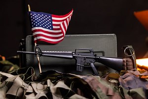 Miniature M16A1 Model in Black | GoatGuns